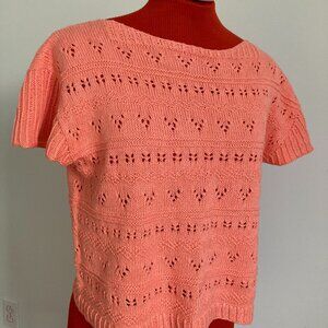 Flamingo Tee Hand knit Small/Medium